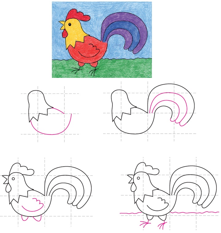 rooster-painting