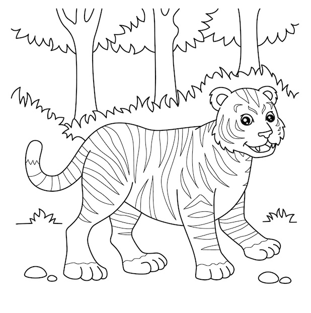 tiger drawing-bmp